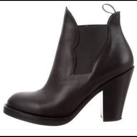 Acne Studios Star Leather Ankle Booties - Picture 4 of 17